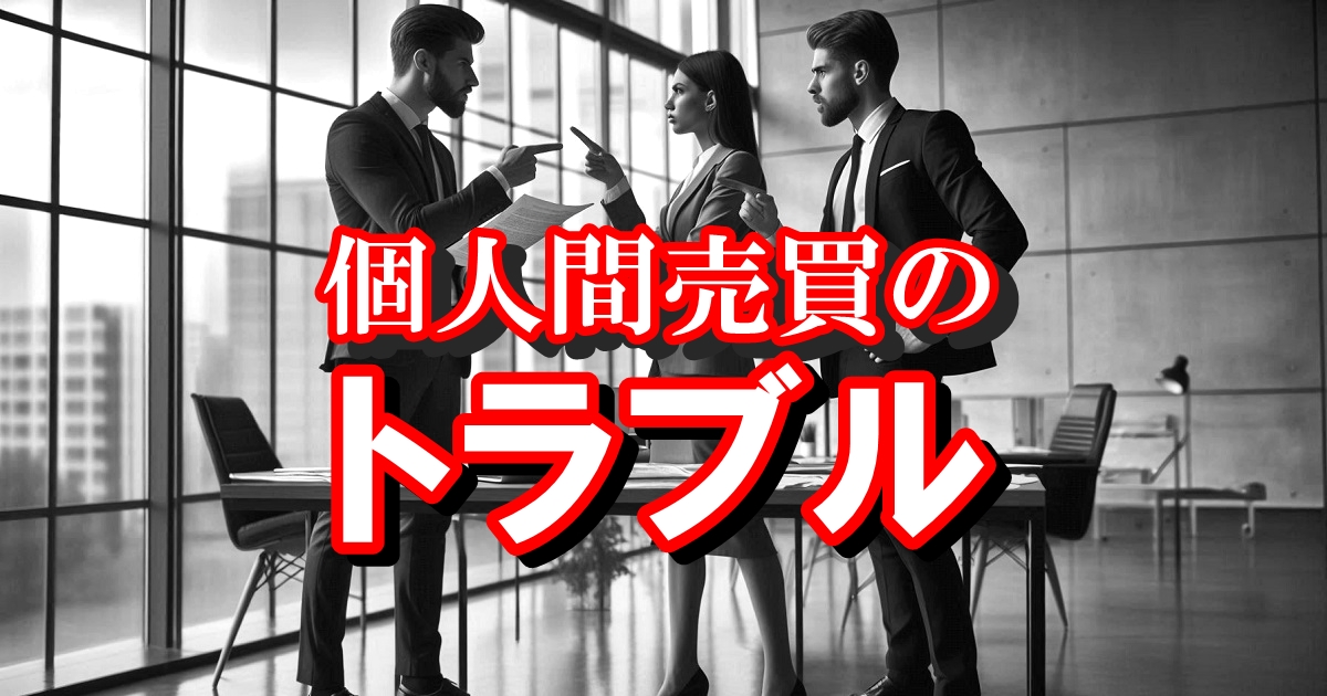 不動産の個人売買でおきるトラブルにご注意